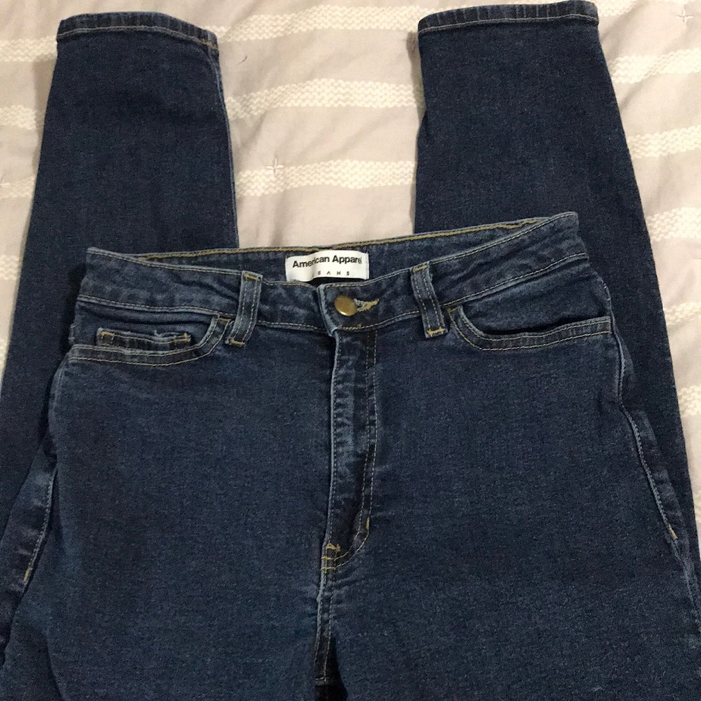 American apparel high waist skinny jeans
